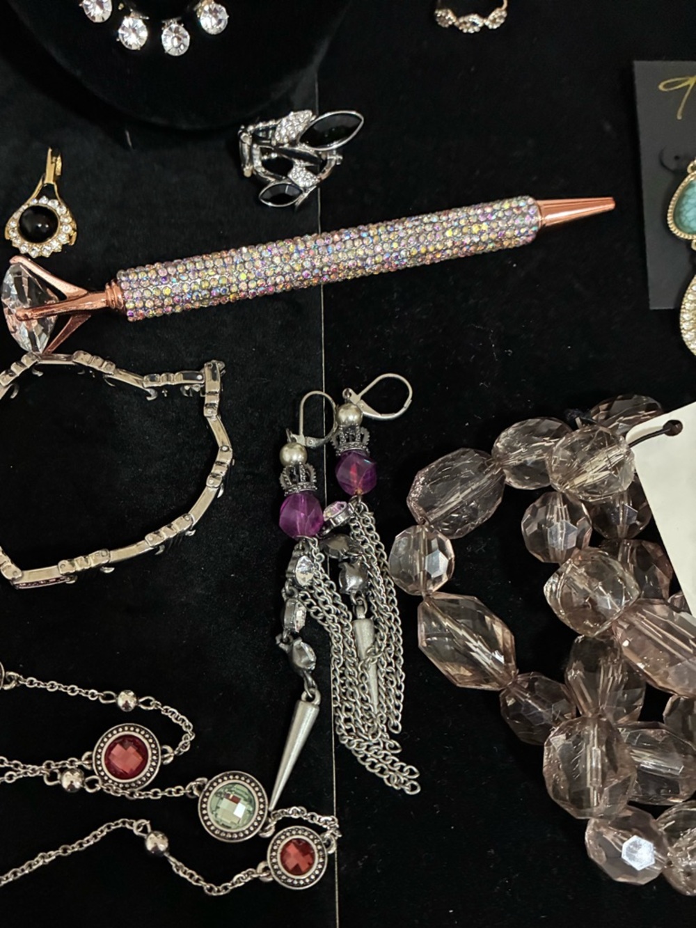 EUC Bling Statement Jewelry Bundle 14 Pc - Picture 7 of 16